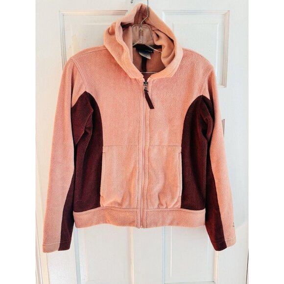 Patagonia Women Sz XS Snap-T Fleece Jacket Pinky Peach Brown Soft Fuzzy Full Zip - Picture 1 of 8